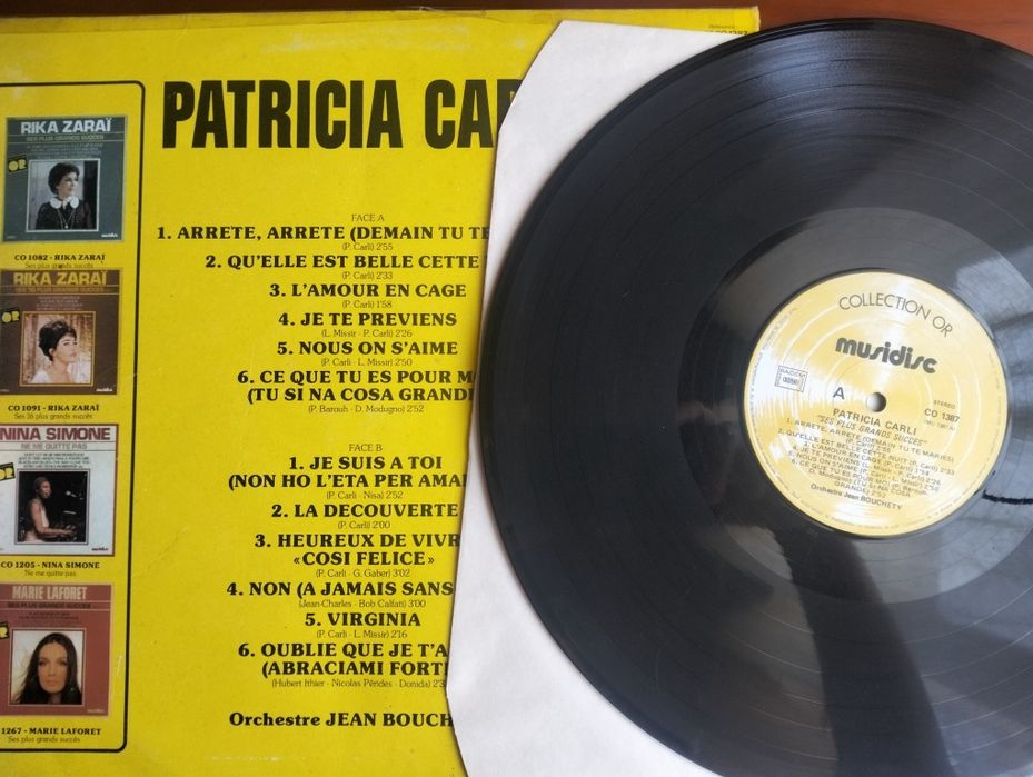 Disco de vinil LP Patricia Carli