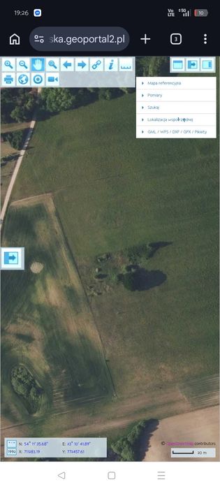 Siedlisko 2500m2 obok jeziora Boksze