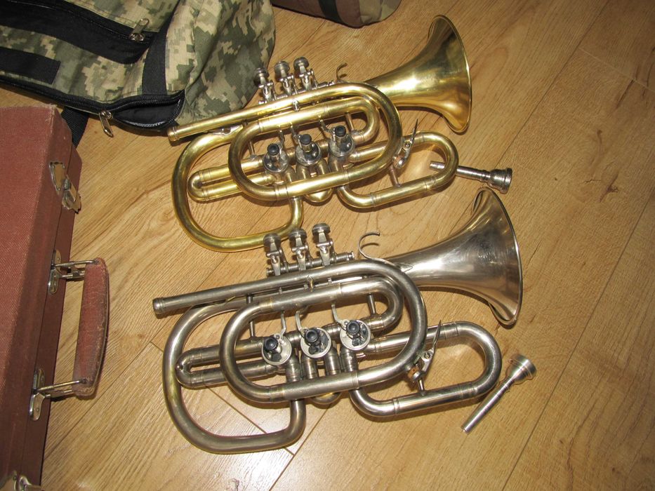 Корнет Вентильная Духовая труба Футляр Мундштук