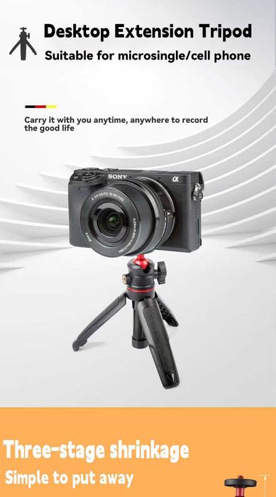 Mini statyw MT-08 do telefonu kamery DJI Action GoPro selfie stick