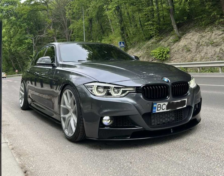 губа бампера F30 бмв накладка на бампер bmw BMW 3 дифузор ф30 м пакет
