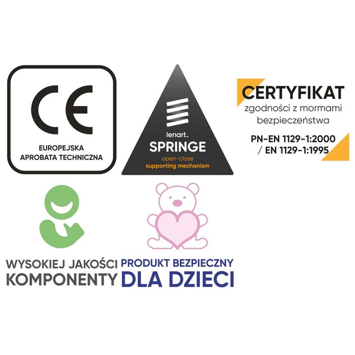 Półkotapczan pionowy CP-02 łóżko chowane zamykane w szafie 120x200