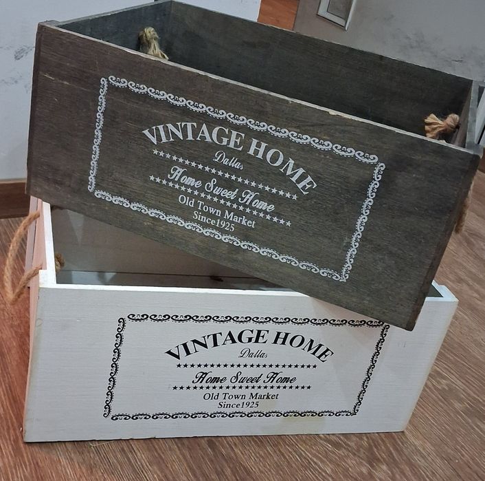 2 x skrzynka drewniana