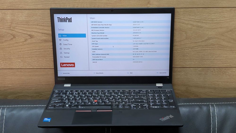 Lenovo ThinkPad T15 Gen 2 15.6" FHD IPS i5-1147G7 24GB 512Gb