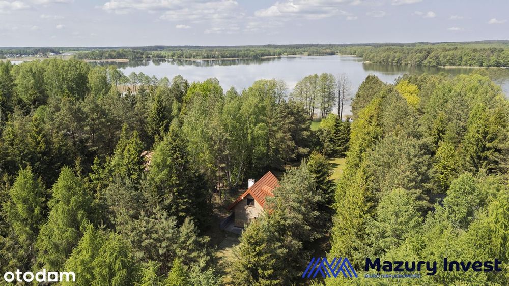 Dom z bezpośrednim dostępem do jeziora Kalwa - 50 m do plaży i pomostu