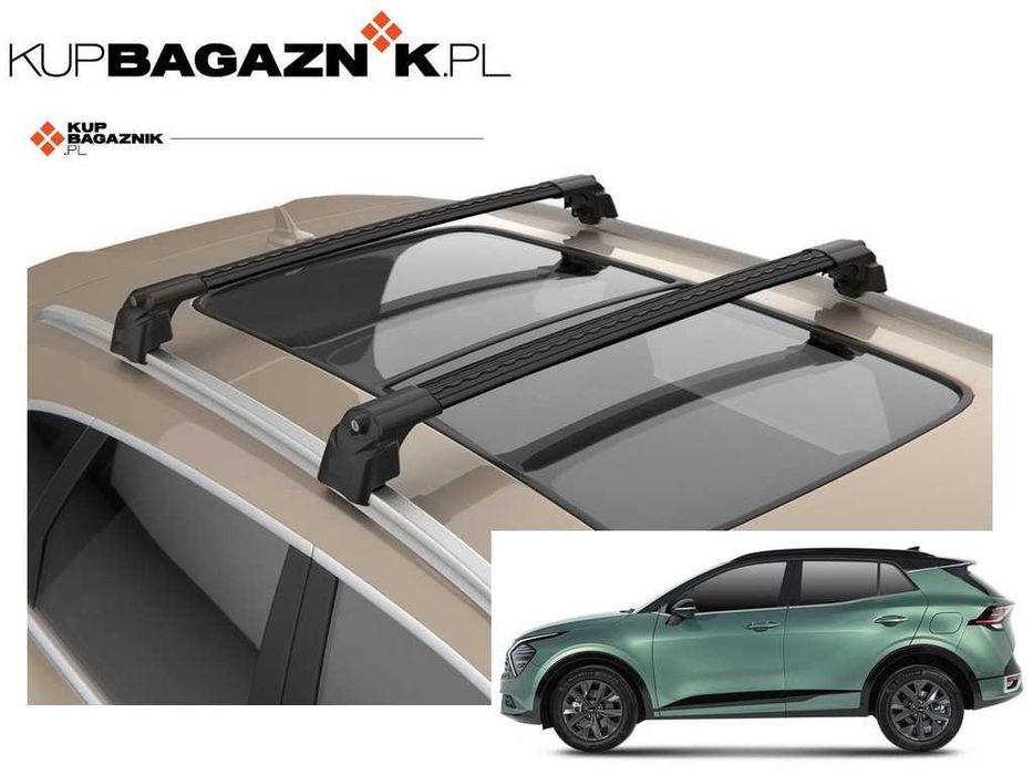 Bagażnik dachowy KIA SPORTAGE 5 V 2021 do 2025 bazowy belki relingi