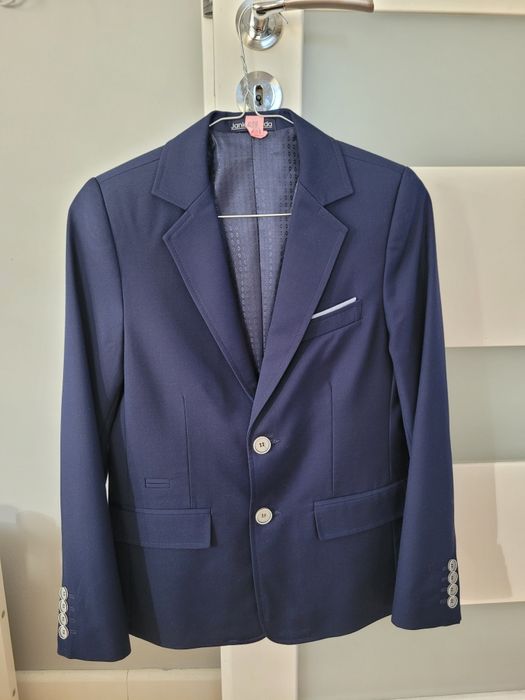 Jankes granatowy garnitur dla chłopca