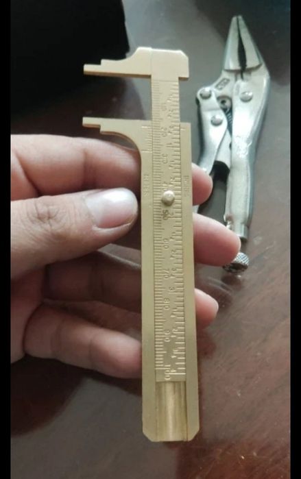 Штангенциркуль мини латунный