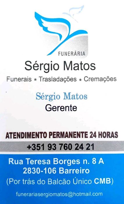 Funerais *Trasladações*Cremações - Atendimento Permanente 24 Horas