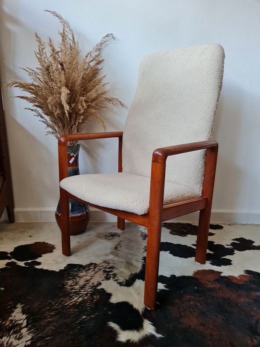 Fotel gabinetowy,tekowy,proj.Kai Kristiansen ,Dania lata60,mid-century