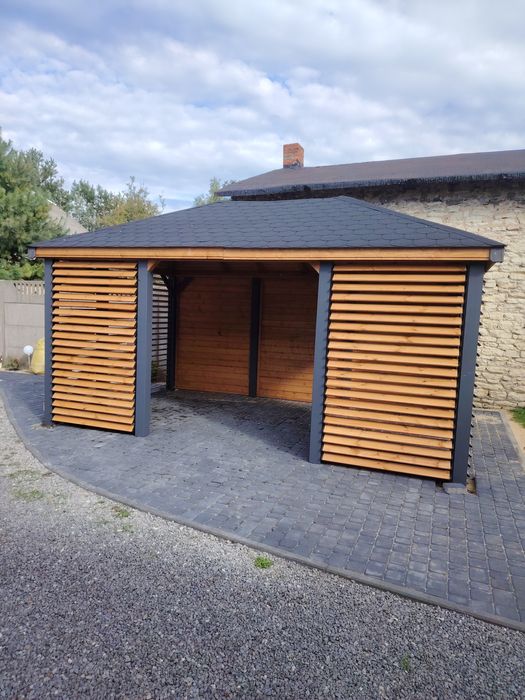 Altana ogrodowa 3x5m "RUCHOME DESECZKI"