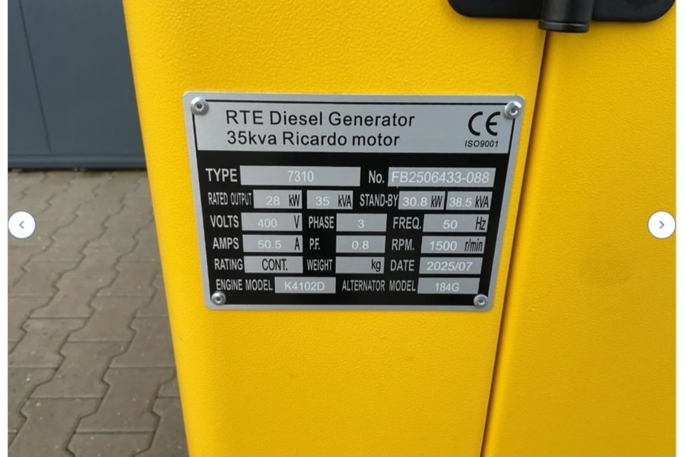 Gerador RTE 35 kVA