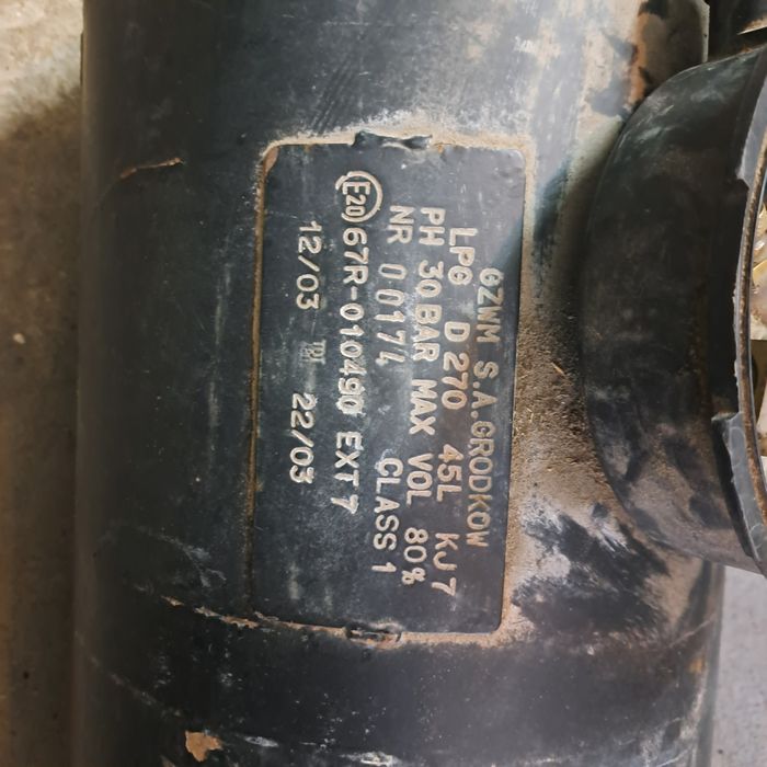 Балон газовый ГБО 45л цилиндрический