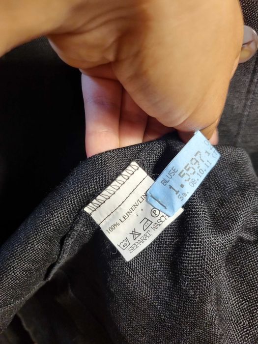 Итальянский льняной пиджак рубашка блуза батальная