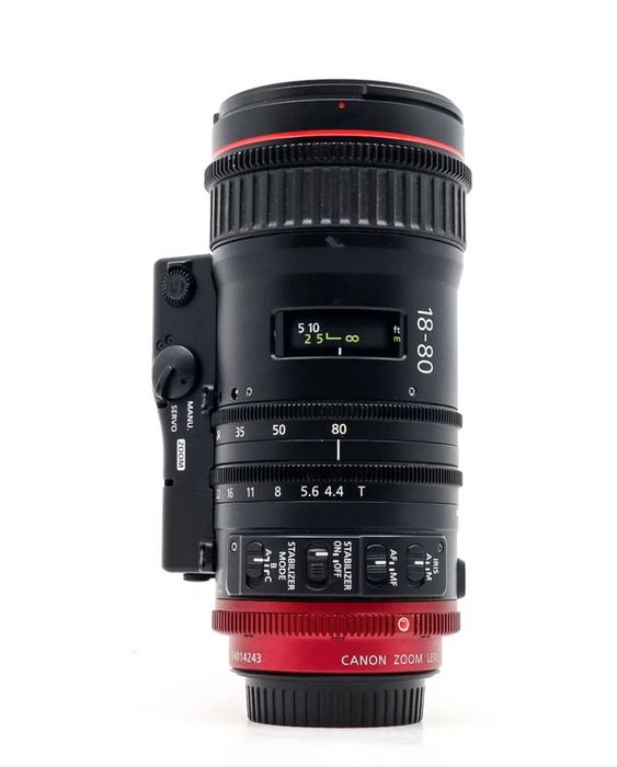 Objectiva Canon Cine CN 18-80 autofocus IS Cinema (só até ao final de Junho)