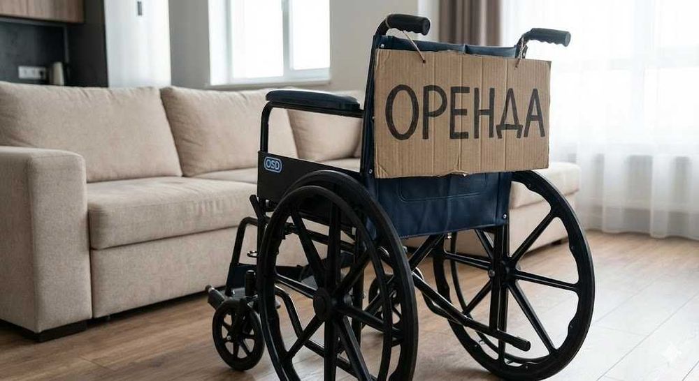 Інвалідний візок напрокат. Знімні підлокітники. Складаний. Доставка