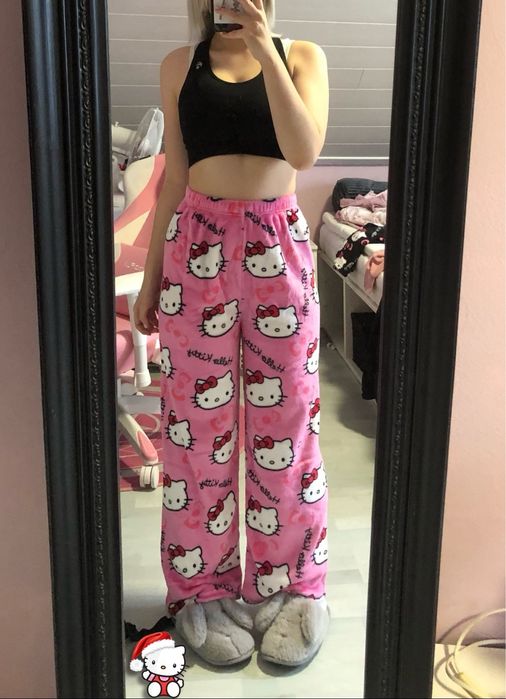 Sanrio Hello Kitty pluszowe spodnie OKAZJA