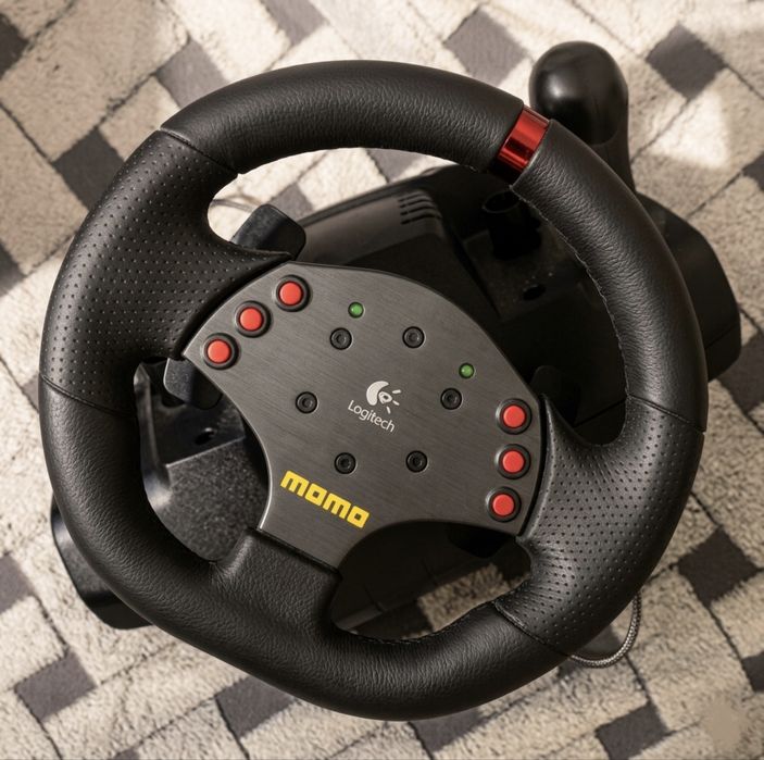 Ігрове кермо Logitech MOMO Racing (Кастом на 900°) | Ідеальний стан