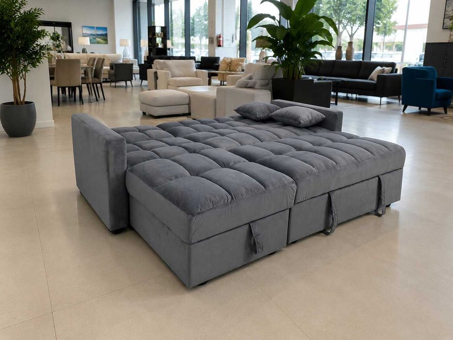 LIQUIDAMOS SOFAS CAMA COM BAU NOVOS ENVIO GRATUITO PAGA NA ENTREGA DIRETO DE FABRICA