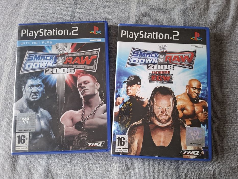 Smackdown vs raw 2006 e 2008 ps2