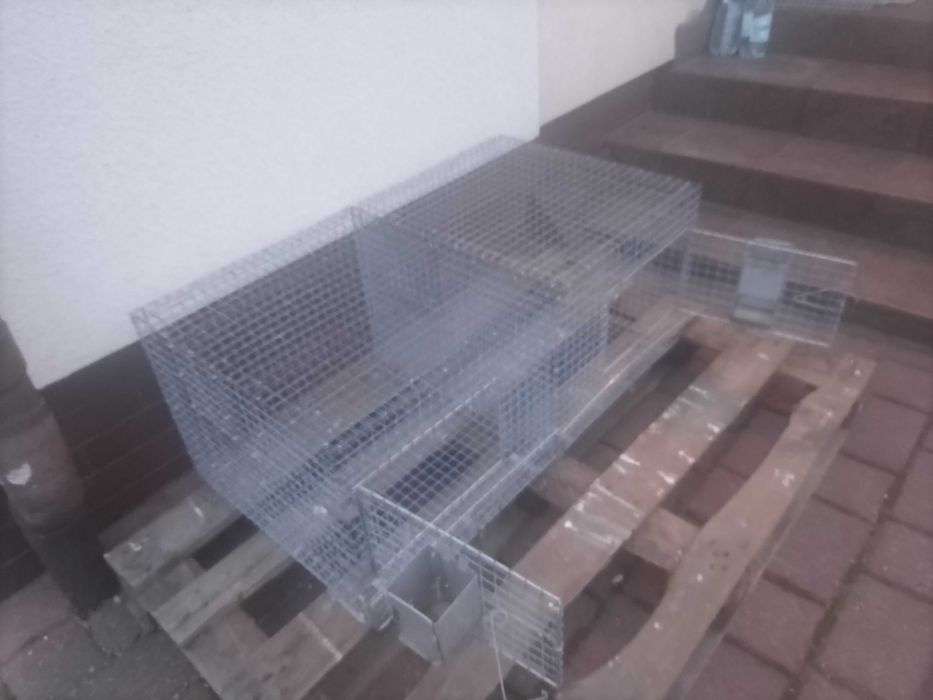 Klatka HODOWLANA aluminium ocynk podwójna  króliki PRZEPIÓRKI drób