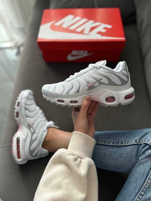 Кросівки Nike Air Max TN Plus White/Gre/Pink premium