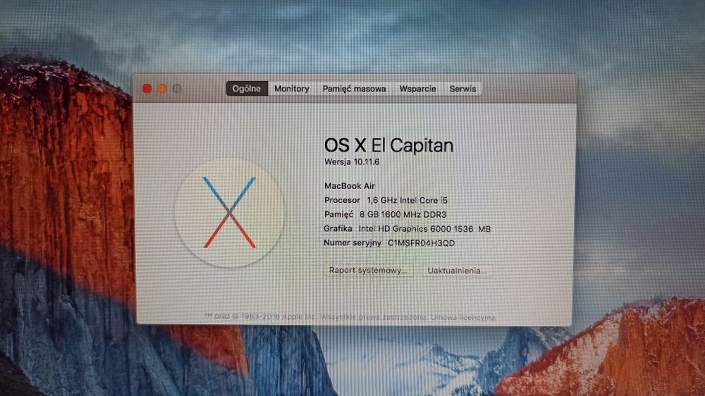 MacBook Air (13-calowy, początek 2015 r.)