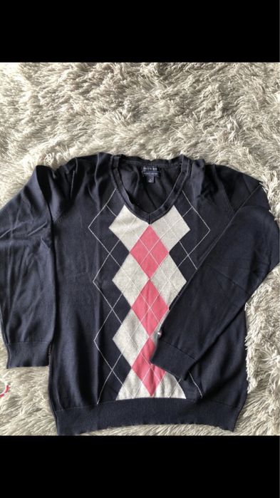 Sweterek Tommy Hilfiger w romby M