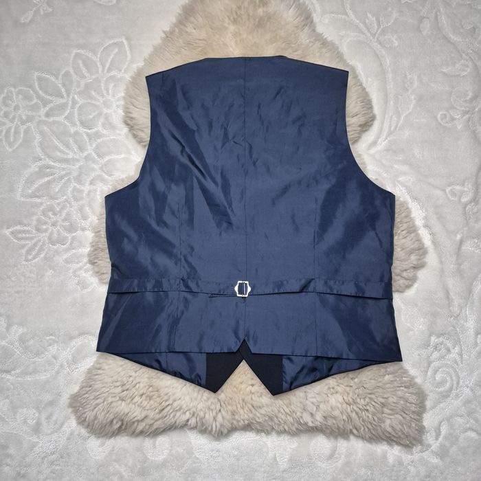 Kamizelka garniturowa XL Granatowa 31% Wiskoza