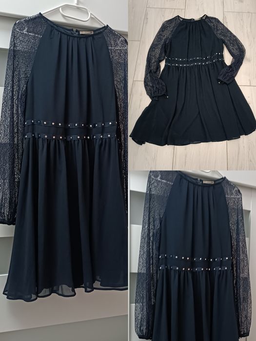 Sukienka Orsay 42 na M L L/XL koronka elegancka wizytowa
