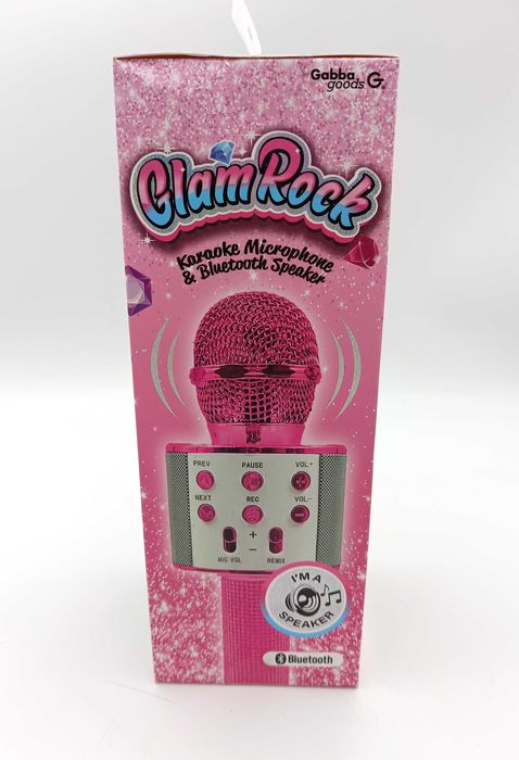 Mikrofon bezprzewodowy Bluetooth karaoke LETS GO MKF01 | różowy | NOWY