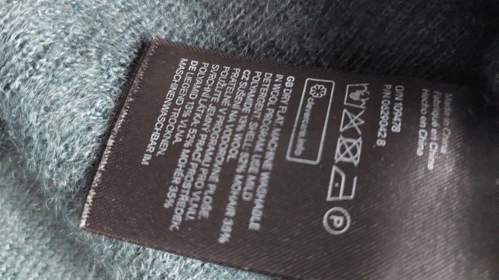 Sweter H&M r.38 ,moher i wełna ,ciepły