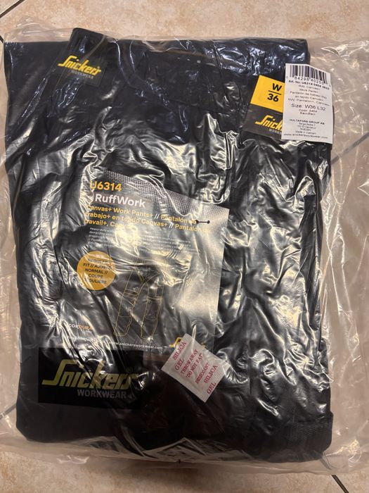 Spodnie robocze jankes Snickers Workwear U6314 RuffWork Canvas+ roz.52