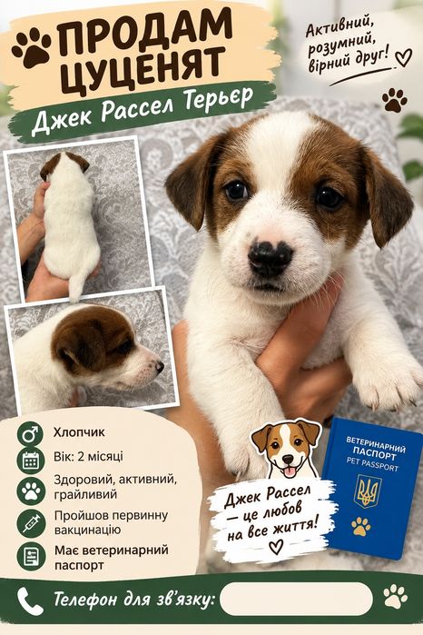 Продам  солоденьких  малюків Джек Рассела!