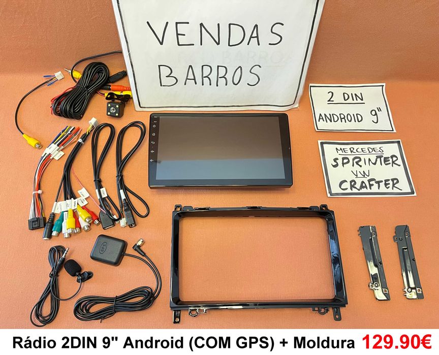 Rádio 2DIN • Volkswagen VW Crafter (2006 até 2020) • Android GPS