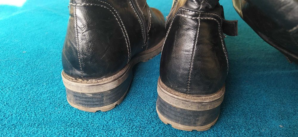 Kozaki czarne damskie, 39