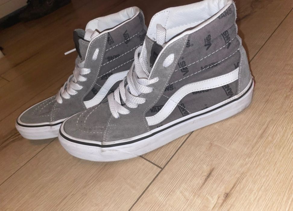 Buty szare Vansy stan bardzo dobry orginalne