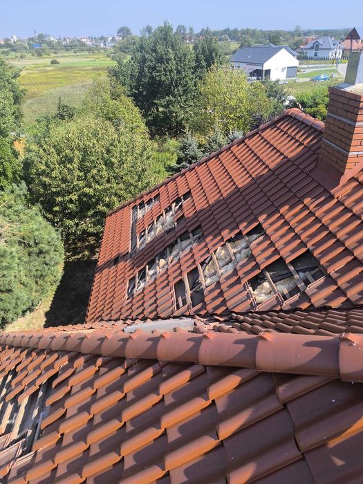 Naprawa Izolacji dachu KUNY Docieplenie CELULOZĄ Ocieplanie PIANĄ PUR