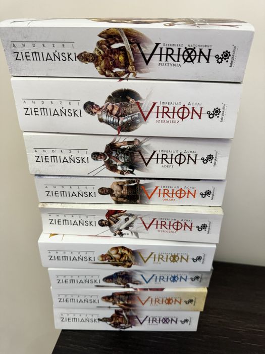 Virion andrzej ziemianski 9 ksiazek seria ksiazek