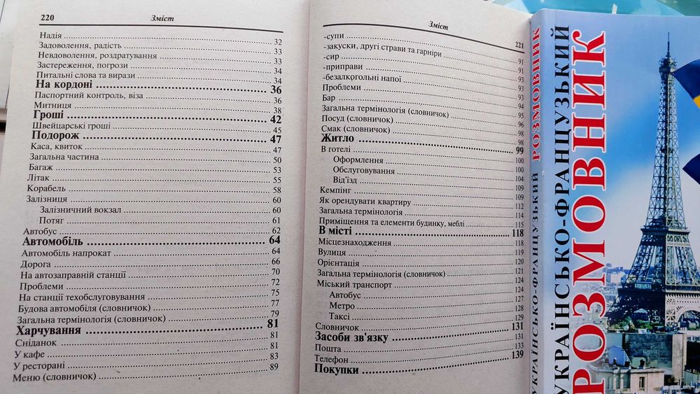 Українсько французький розмовник з транскрипцією для спілкування Арій