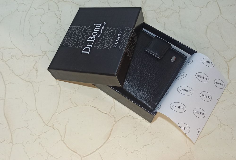 Кошелек мужской кожаный DR.BOND  гаманець чоловічий шкіряний портмоне