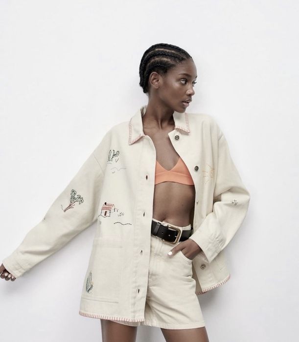 Сорочка zara з вишивкою