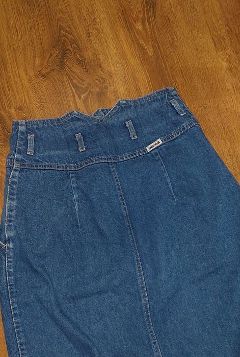 Джинсова юбка. Спідниця джинс міді