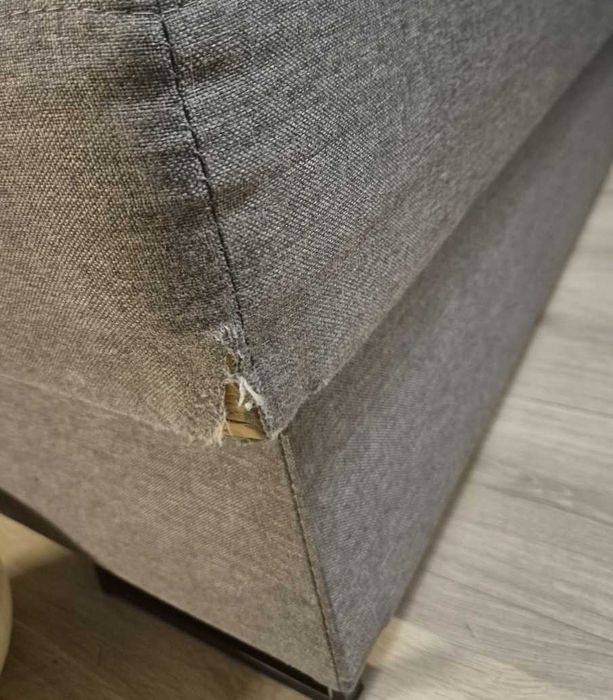 Narożnik rozkładany szary 275cmx220cm