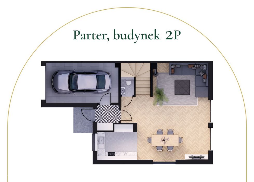 Dom bliźniak w lesie, projekt do dokończenia (140m x2)
