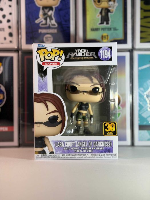 Оригінальна колекційна фігурка Funko Pop 1194 Lara Croft Лара Крофт Tomb Raider Ангел Пітьми Фанко Поп Статуетка Іграшка Подарунок для фаната