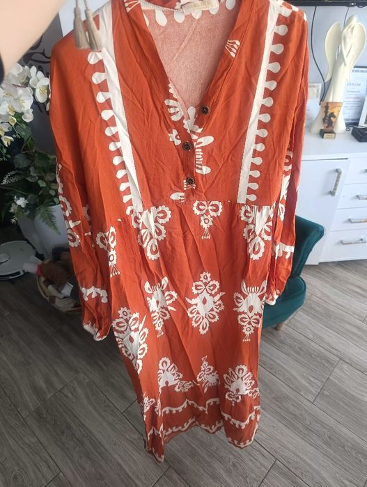 Sukienka maxi w wzory Boho r42/44