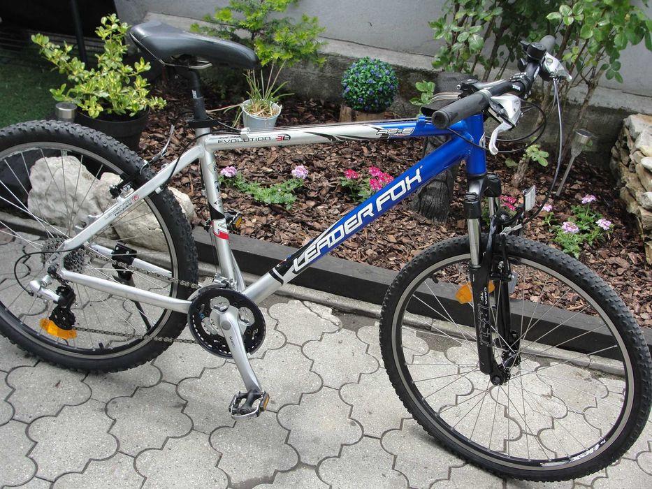 MTB Leader Fox Evolution 26 męski/młodzieżowy, rama Alu 18", przerzutki Alivio, stan BDB