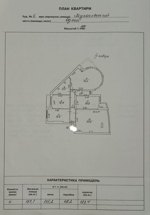 Просторная 3-комнатная квартира, Музкомедия