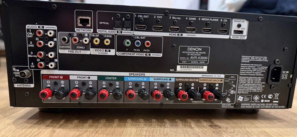 Denon AVR-X2000 Receiver